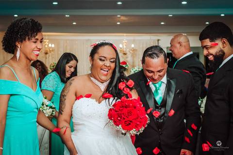 Casados com a benção dos padrinhos'