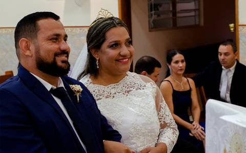 Zemar Fotografia - casamento - noivos sorrindo'