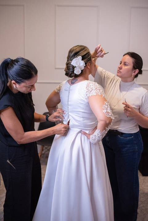 Making of, Noiva, Sessão de maquiagem, Preparação da noiva, Salão de beleza, Zemar Fotografia, Beauty, Bridal dress'