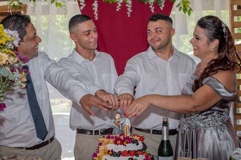 Zemar Fotografia - Família celebrando Bodas de Prata'