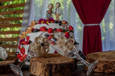Zemar Fotografia - Bodas de Prata - Detalhe da mesa de decoração'