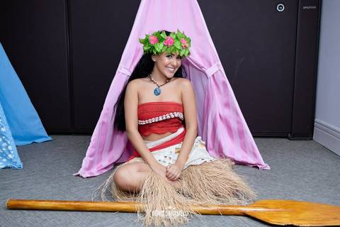 Moana - Personagem vivo - Era uma vez personagens - Fotografo Denis Saramelo'