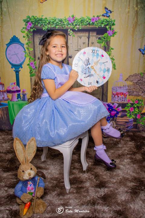 Book fotográfico Infantil - Book de fotos - Book de Criança - Book de Bebê - Book Menina - Book Menino - Estúdio Beto Monteiro - Curitiba - book Alice no pais das maravilhas'