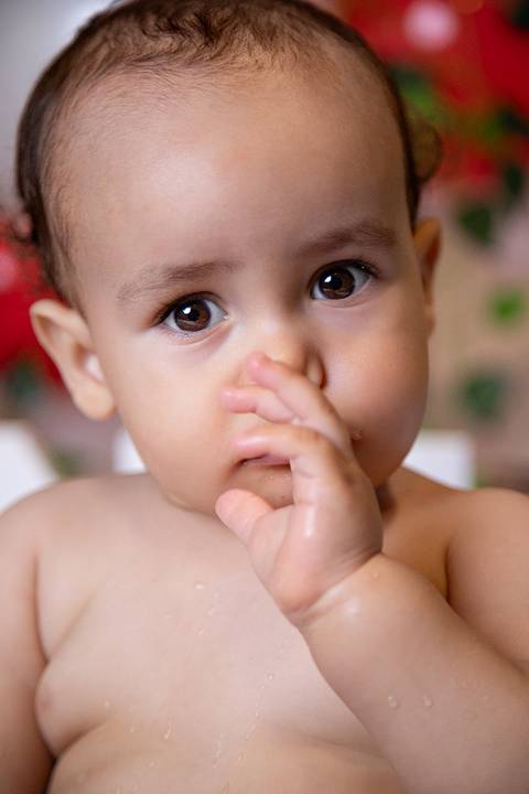 ensaio smash the cake em brasilia com tema de piquinique para menino'