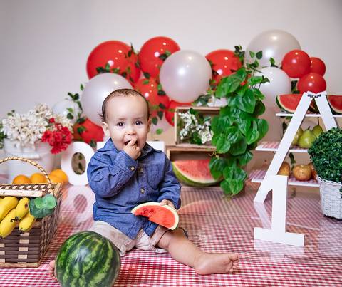 ensaio smash the cake, ensaio menino piquinique'