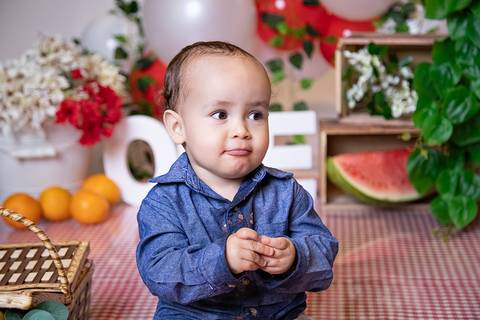 fotografia ensaio de menino tema pequinique em brasilia df'