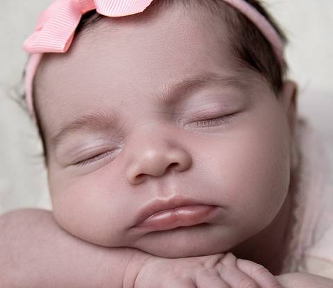 foto new born menina'