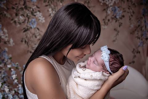 ensaio new born menina em estudio df'