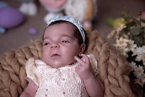 new born pascoa de menina'