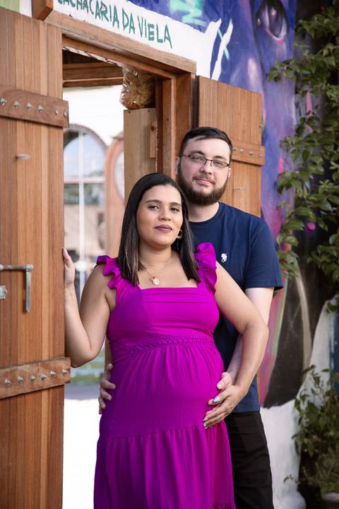 Ensaio externo gestante viela das lavadeira em embu das artes'