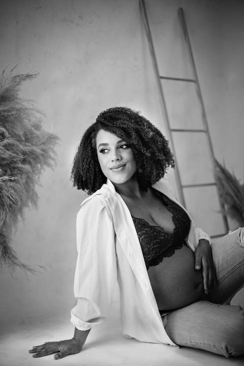 Julia a espera do Heitor'