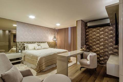 quarto de casal acabamento 3d acabamento de luxo papel de parede em quarto'