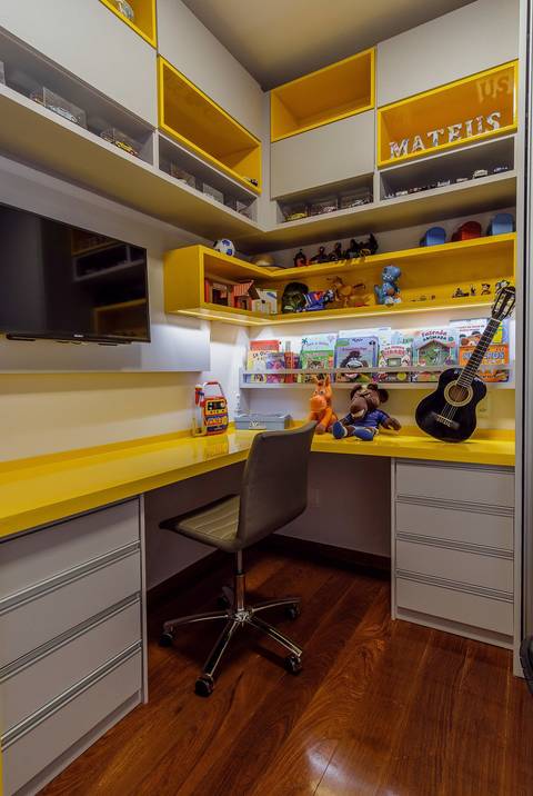 quarto amarelo acabamento amarelo diego rocha fotografo fotografia de arquitetura e ambiente bh belo horizonte'