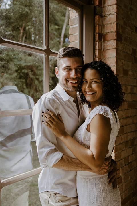 Casal em Paranapiacaba'