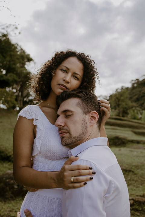 Close casal em Paranapiacaba'