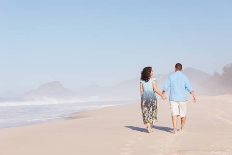 Ensaio Pre Wedding na praia do Recreio'