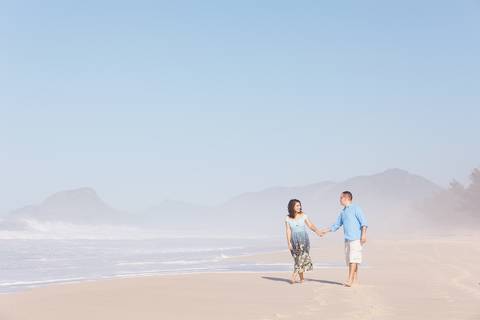 Ensaio Pre Wedding na praia do Recreio'