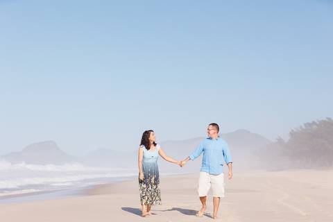 Ensaio Pre Wedding na praia do Recreio'