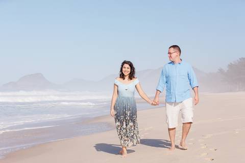 Ensaio Pre Wedding na praia do Recreio'