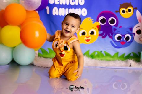 Ensaio fotográfico de 1 ano em studio Smash the cake em BH '