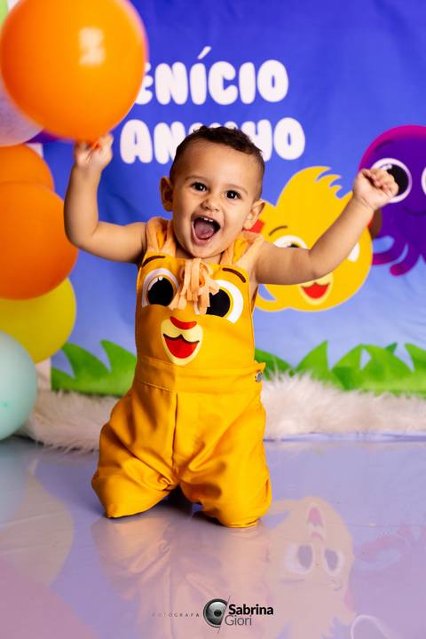 Ensaio fotográfico de 1 ano em studio Smash the cake em BH '