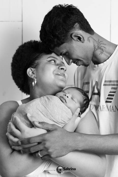 Ensaio newborn fotos com a família '