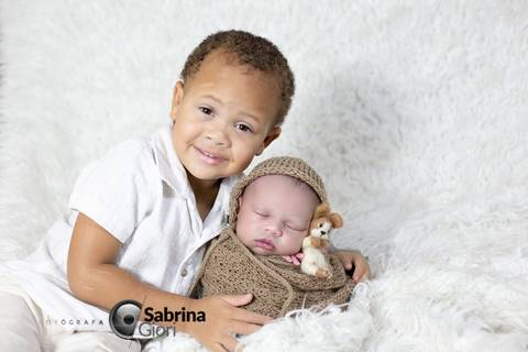 Ensaio newborn em família'