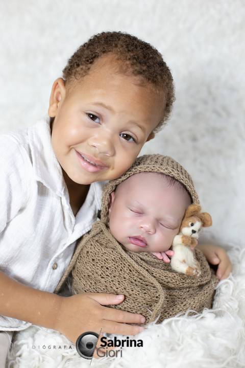 Ensaio newborn em família'