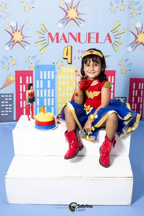 Ensaio em estudio personalizado Manu 4 anos '