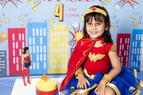 Ensaio em estudio personalizado Manu 4 anos '