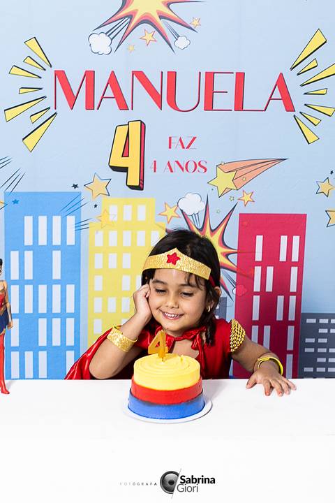 Ensaio em estudio personalizado Manu 4 anos '