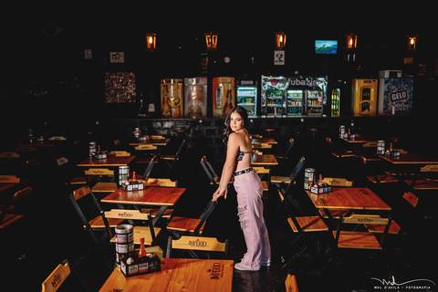 ensaio feminino bar'