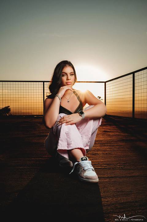 ensaio feminino por do sol'