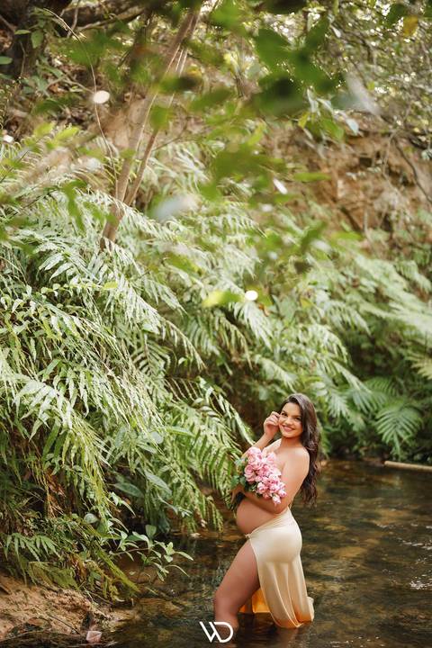 ensaio gestante cachoeira waldavilafotografia'