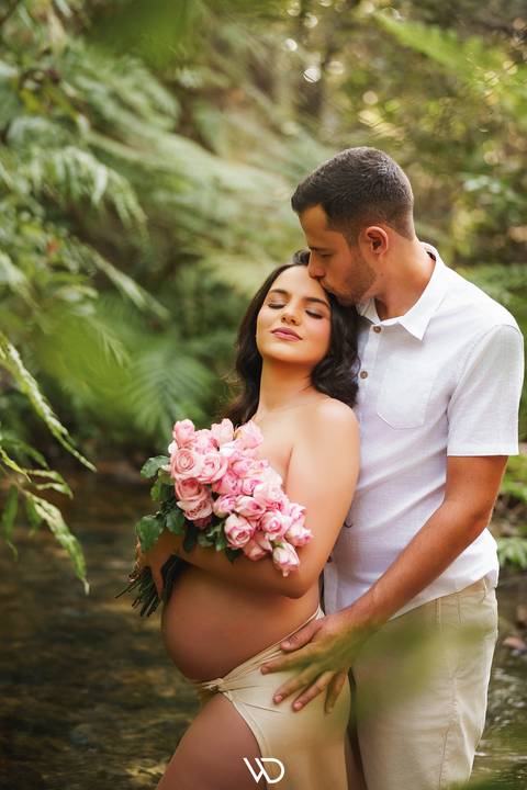 ensaio gestante cachoeira waldavilafotografia'