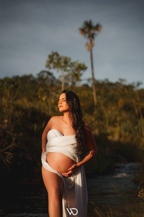 ensaio gestante cachoeira waldavilafotografia'