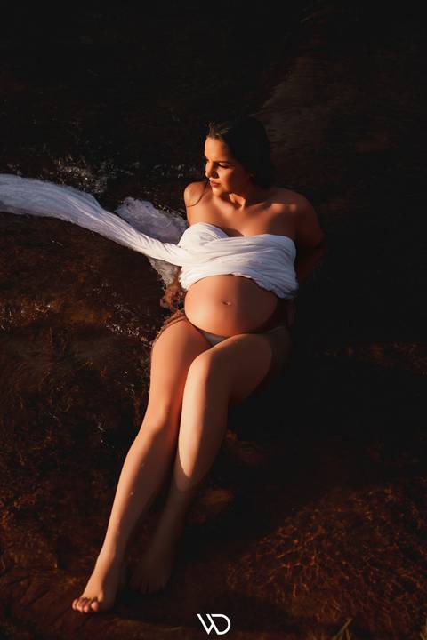 ensaio gestante cachoeira waldavilafotografia'