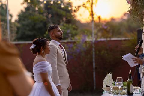 casamento por do sol'