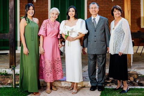 retrato da noiva com sua familia'