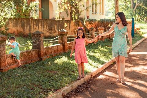 família se divertindo'