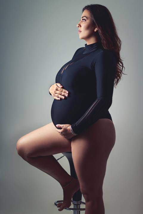 gestante se sentindo empoderada com o seu momento'