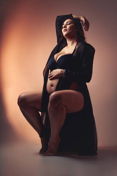 gestante se sentindo empoderada com o seu momento'