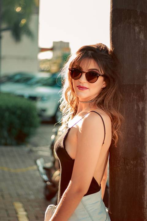 foto com óculols de sol'