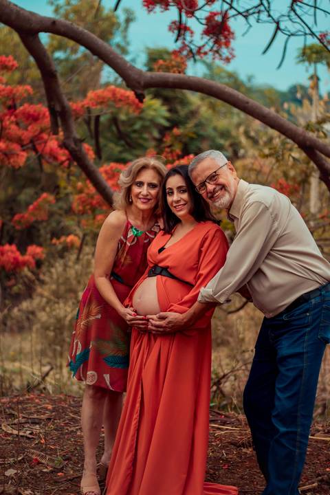 foto em família'