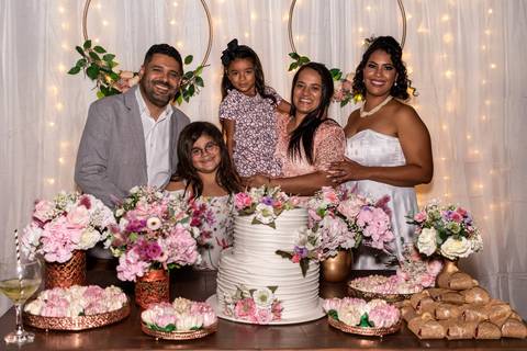 família em casamento civil'