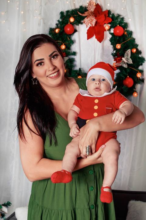 mamãe com seu bebê'