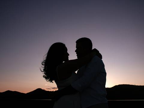 Ensaio romântico em São Paulo.'