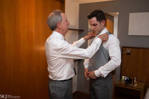 SKJ Fotografia  - Making of noivo - Hotel Meliã- Ibirapuera'