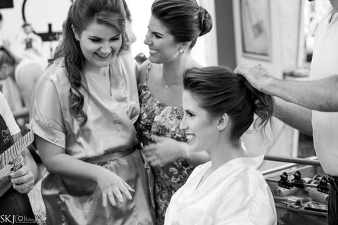 SKJ Fotografia - Making of noiva - Haroldo Hair'