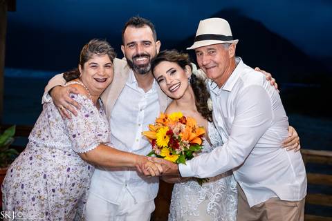 SKJ FOTOGRAFIA - CASAMENTO NA PRAIA DE PERUIBE - SP'